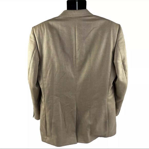 Mens Jos. A. Bank Silk Camel Hair Tan Blazer Sport Coat Jacket Sz 46L Tan - Picture 5 of 10